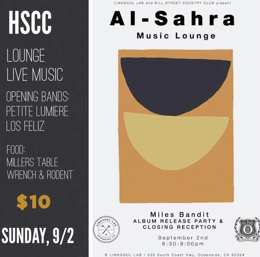 al sahra music lounge september 2 2018 flyer