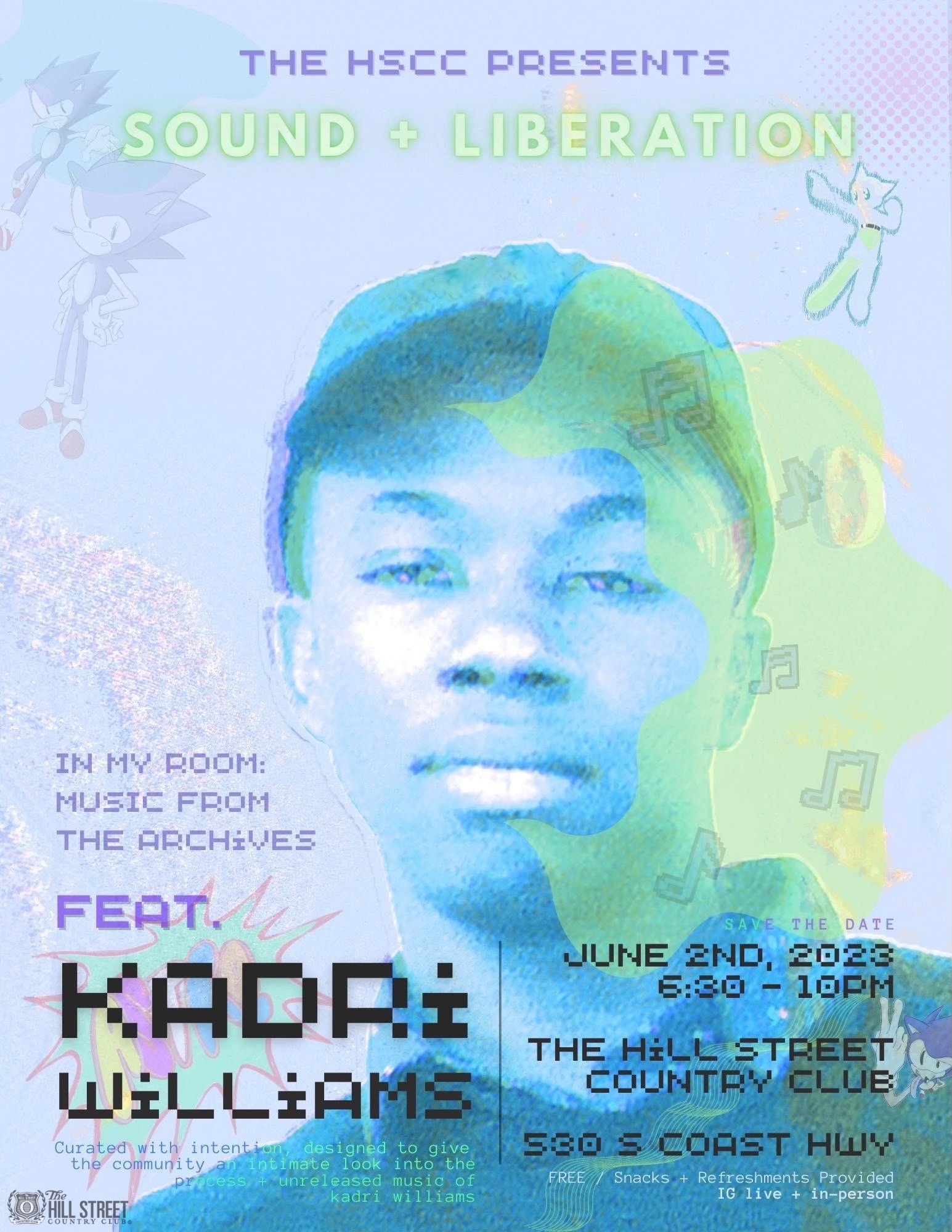 sound and liberation in my room music from the archives featuring kadri williams flyer