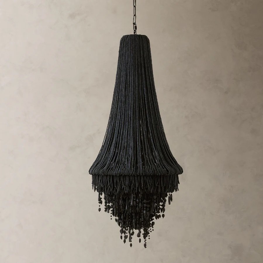 Black Beaded Chandelier