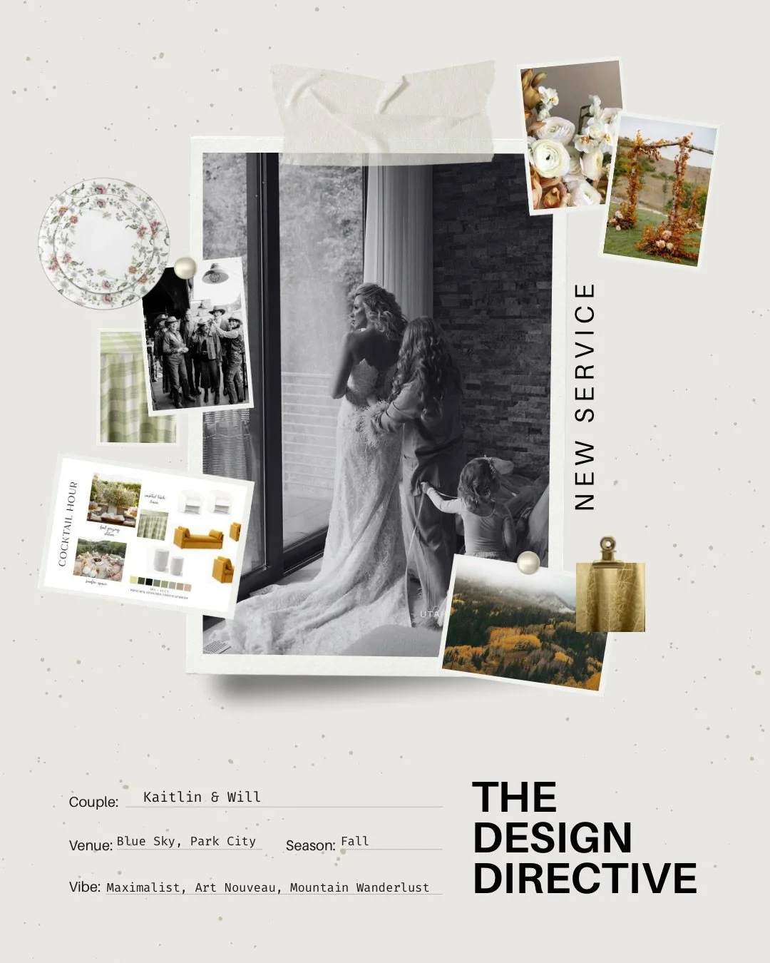 NEW SERVICE 📣 

For couples:
- planning their own wedding,
- hiring a full or partial planner (that doesn&rsquo;t offer or specialize in design),
- hiring a day-of coordinator, 
BUT still wants elevated design with creative direction Ira &amp; Lucy 