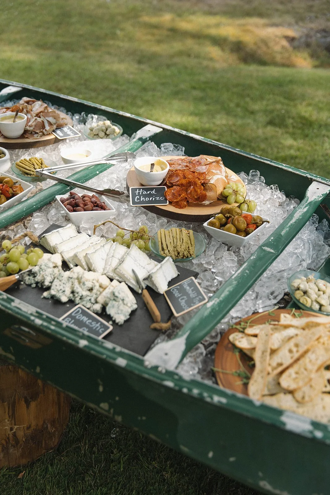 Private Property Party - Canoe Boat Catering Spread