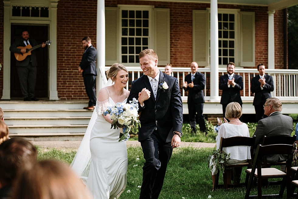  Adorable bride and groom so in love on their wedding days just moments after saying ‘I Do’ at Locust Grove in Louisville Kentucky. spring wedding dress Locust Grove Louisville photographer Kentucky wedding photography by Lauren outdoor wedding bride
