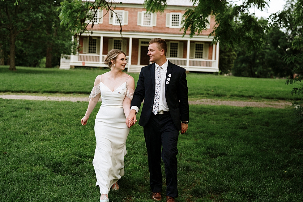  Southern bride and groom relishing in moments alone at this outdoor spring wedding in Louisville Kentucky at Locust Grove. spring wedding dress Locust Grove Louisville photographer Kentucky wedding photography by Lauren outdoor wedding bride and gro