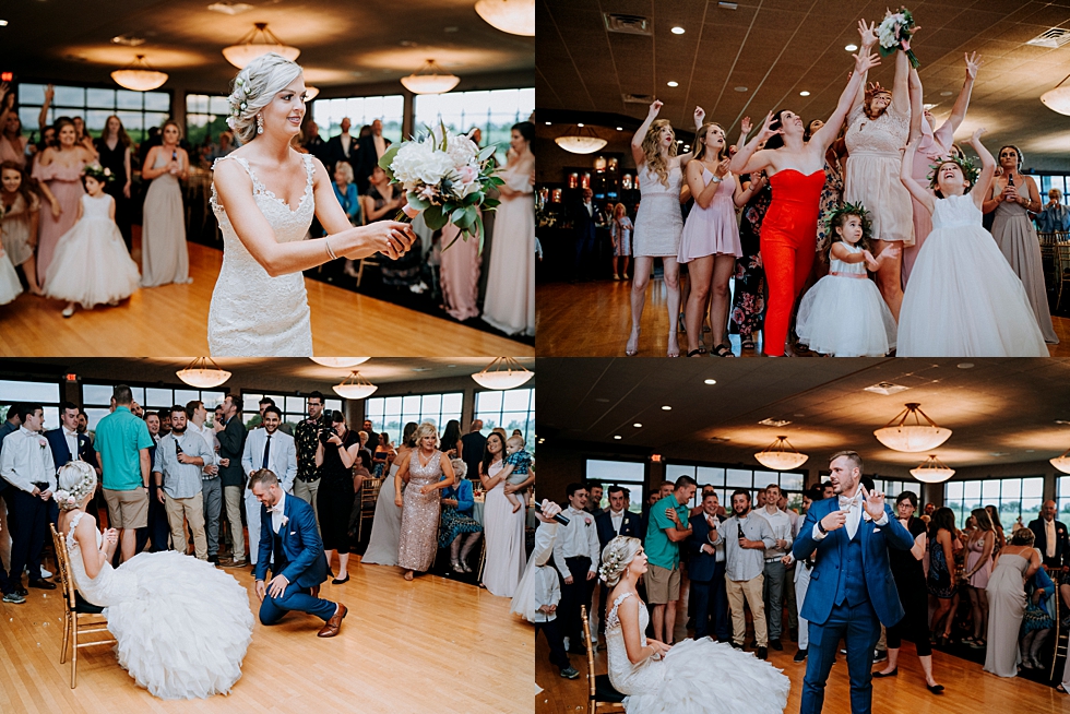  Fun wedding day activities at this charming southern wedding in Louisville Kentucky. Huber’s orchard and winery spring wedding Louisville Kentucky wedding photography by Lauren outdoor wedding ceremony bride and groom wedding activities #weddingphot