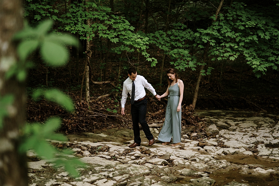  Leading with love at this breathtaking engagement shoot in the Bernheim forest in Louisville Kentucky. spring engagement photoshoot Bernheim forest Louisville Kentucky photography by Lauren fiancé wedding announcement photos love getting married sou