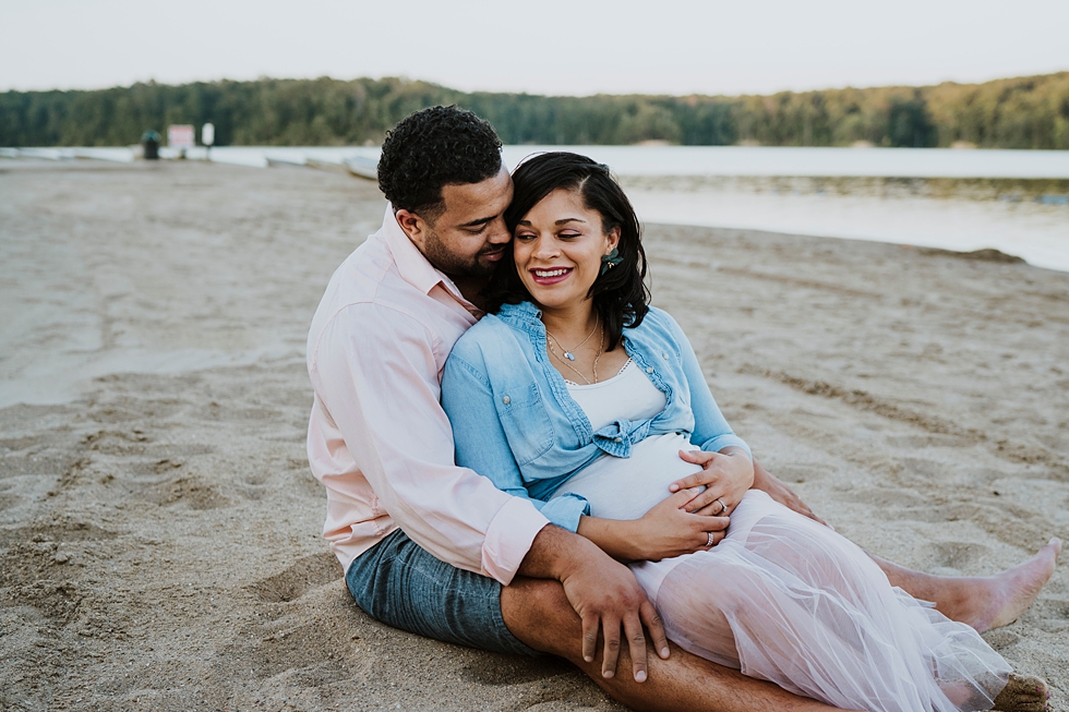  PARENTS TO BE SITTING IN THE SAND MATERNITY PHOTO SHOOT CINCINNATI PHOTOGRAPHER KROHN CONSERVATORY SANDY BEACH BABY BUMP #photographer #maternityphotos #pregnancy #babybump #maternityphotoshoot #cincinnatiphotographer #louisvillephotographer 