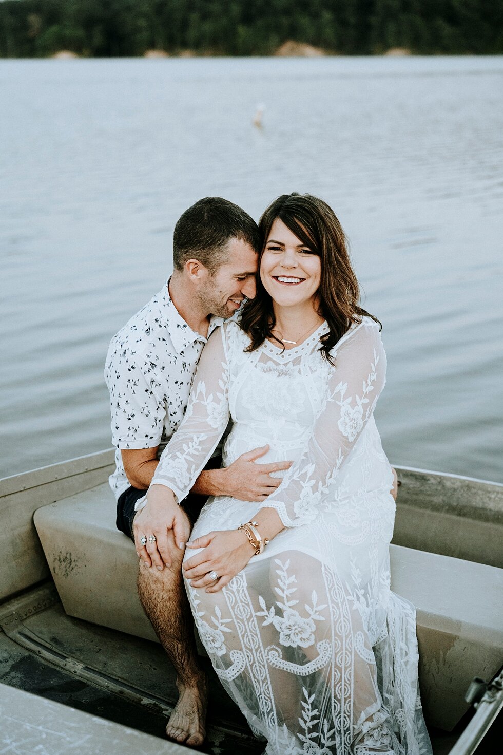  Sitting in a boat at Deam Lake these two could not contain their excitement for their little one on the way #maternitygoals #maternityphotographer #babybump #outdoorphotosession #kentuckyphotographer #indianaphotographer #louisvillephotographer #mat