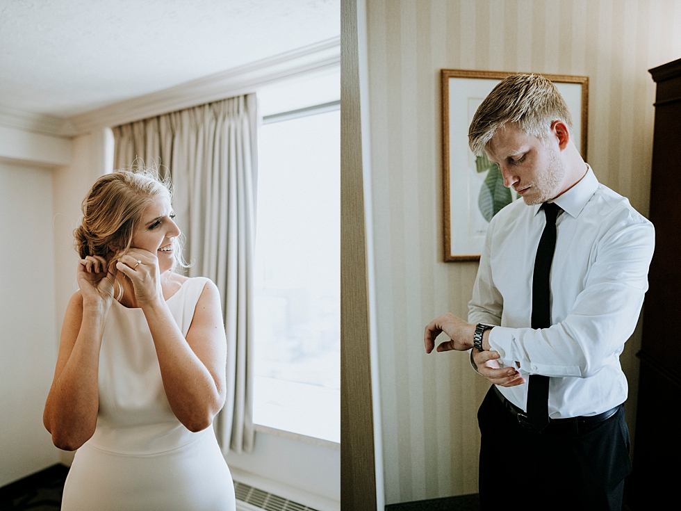  Anticipation was palpable while getting ready to see each other #weddinggoals #weddingphotographer #married #ceremonyandreception #kentuckyphotographer #indianaphotographer #louisvillephotographer #weddingphotos #husbandandwife #rooftopceremony #dow