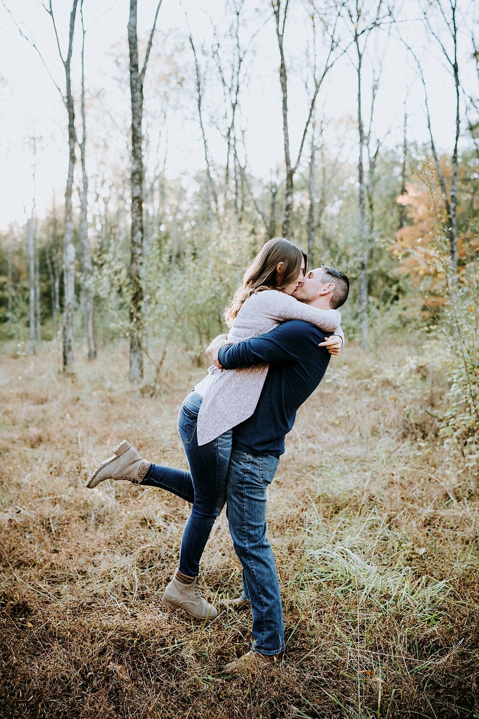  There is nothing like the kiss between an excited bride to be and her future groom #engagementgoals #engagementphotographer #engaged #outdoorengagement #kentuckyphotographer #indianaphotographer #louisvillephotographer #engagementphotos #savethedate