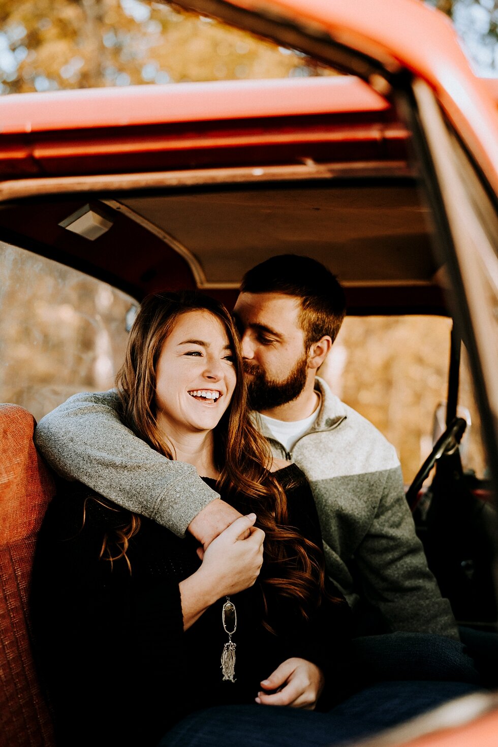 Engagement photos in the cab of the truck they plan to use as their getaway car after they say “I do.” #engagementgoals #engagementphotographer #engaged #outdoorengagement #kentuckyphotographer #indianaphotographer #louisvillephotographer #engagemen