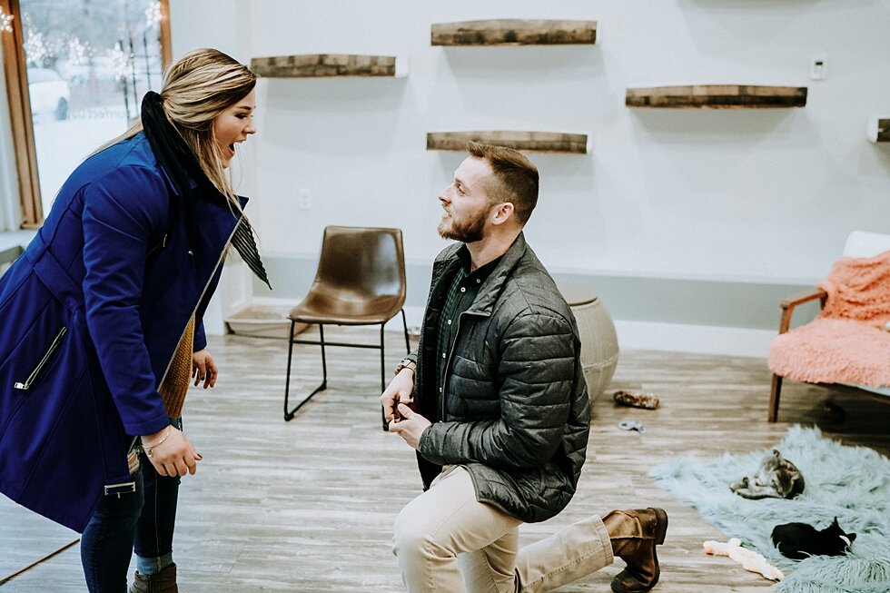 She was so surprised! What an amazing proposal! #engagementgoals #proposalphotographer #engaged #photographedengagement #kentuckyphotographer #indianaphotographer #louisvillephotographer #proposalphotos #savethedatephotos #popthequestion #shesaidyes