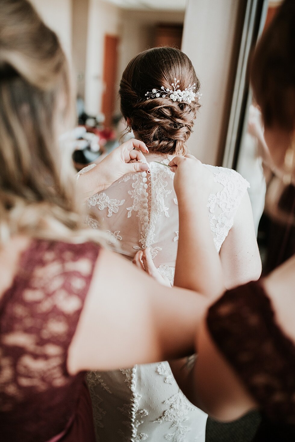  Bride gets ready with bridesmaids at Frazier History Museum   #weddingphotographer #married #ceremonyandreception #indianaphotographer #louisvillephotographer #weddingphotos #husbandandwife #gorgeousweddingown #thewholeweddingpackage #frazierhistory