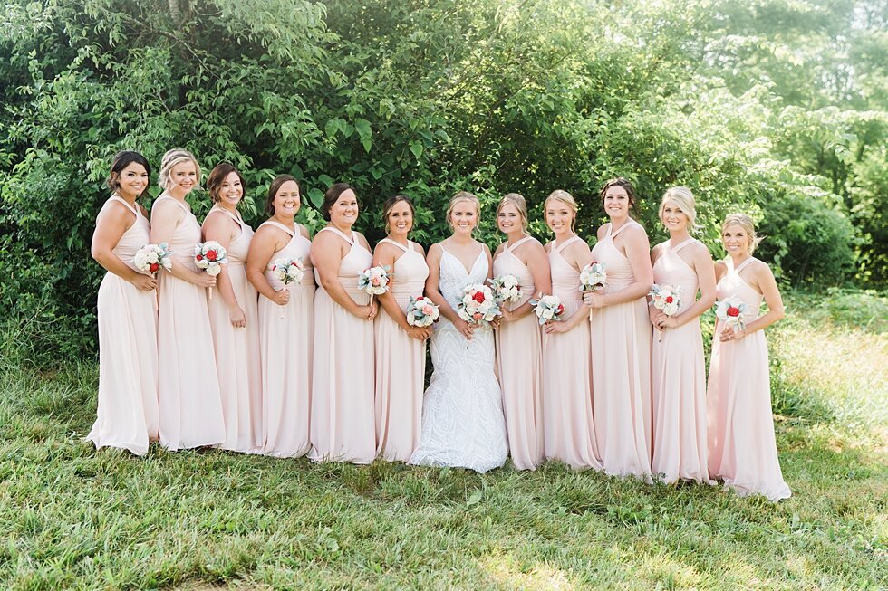  Bride and Bridesmaids  Bride and Groom having fun with their wedding party.  #thatsdarling #weddingday #weddinginspiration #weddingphoto #love #justmarried #midwestphotographer #kywedding #louisville #kentuckywedding #louisvillekyweddingphotographer