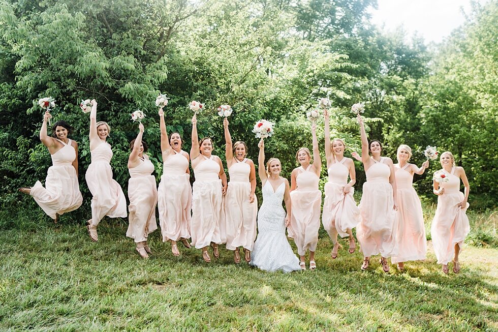  Bride and Bridesmaids  Bride and Groom having fun with their wedding party.  #thatsdarling #weddingday #weddinginspiration #weddingphoto #love #justmarried #midwestphotographer #kywedding #louisville #kentuckywedding #louisvillekyweddingphotographer