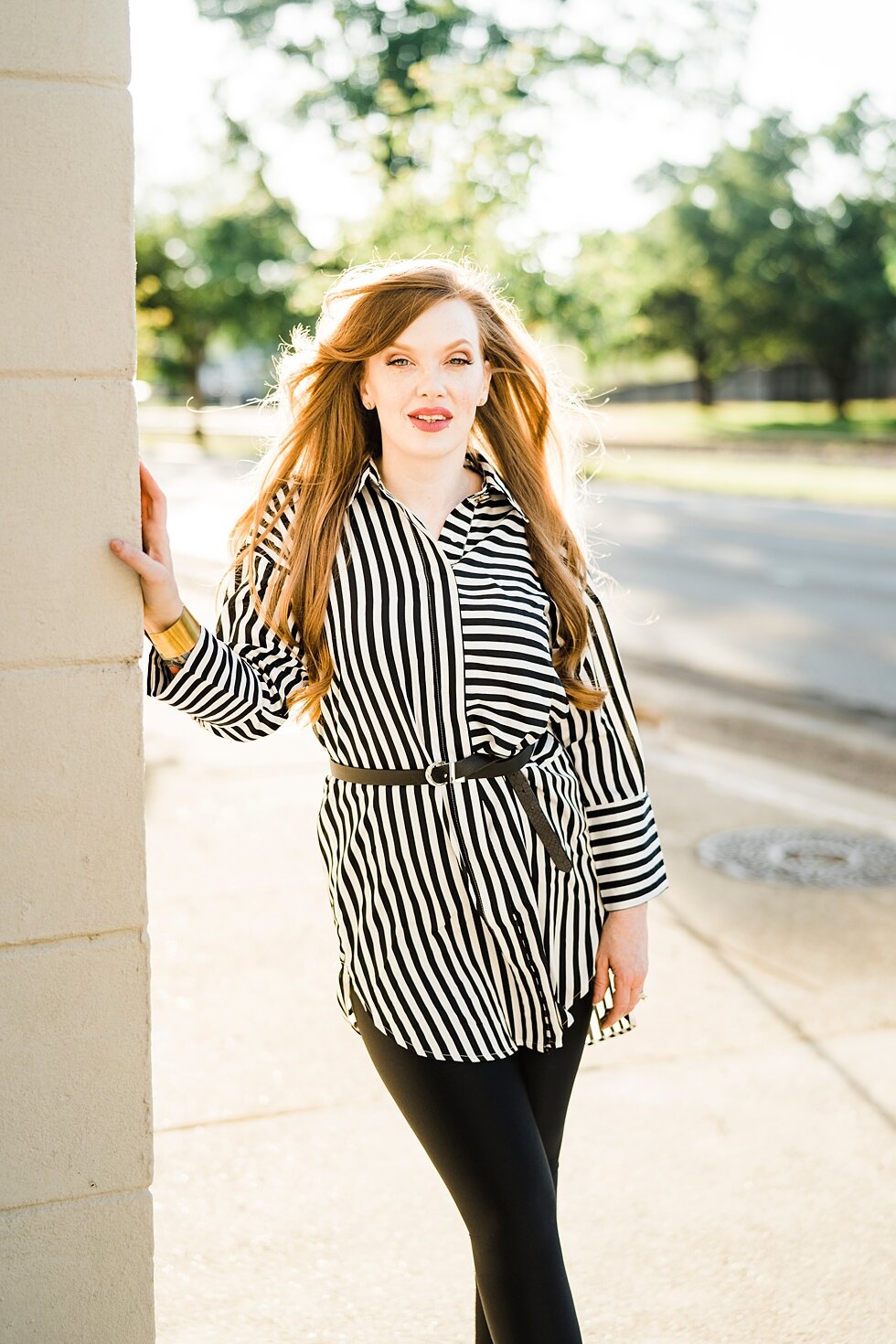 Red head hair salon owner takes outdoor head shots in downtown louisville #branding #brandingsession #headshots #outdoorheadshots #brandingphotographer #brandingphotography #headshotphotographer #louisvillebranding #louisville #louisvillebrandingph