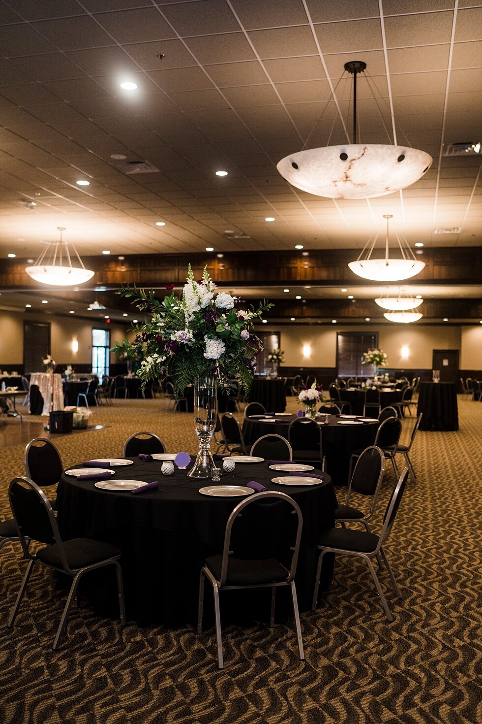  Reception venue prepared for the wedding party and guests to share dinner together and celebrate the bride and groom. wedding ceremony details stunning photography married midwest louisville kentucky #weddingphoto #love #justmarried #midwestphotogra