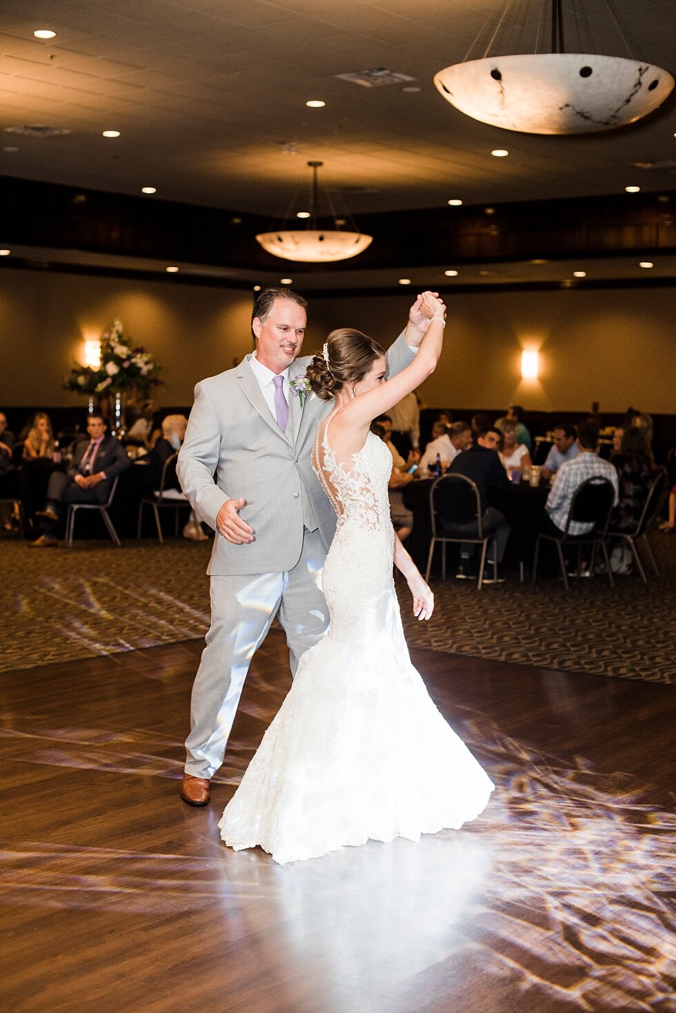  Bride spinning on the dance floor with her father during their first dance. wedding ceremony details stunning photography married midwest louisville kentucky #weddingphoto #love #justmarried #midwestphotographer #kywedding #louisville #kentuckyweddi