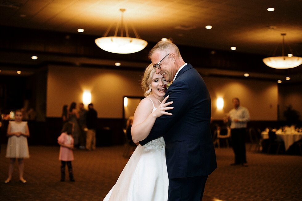  Bride and father  dance at reception at Plantation Hall Huber’s Orchard and Winery  #thatsdarling #weddingday #weddinginspiration #weddingphoto #love #justmarried #midwestphotographer #kywedding #louisville #kentuckywedding #louisvillekyweddingphoto