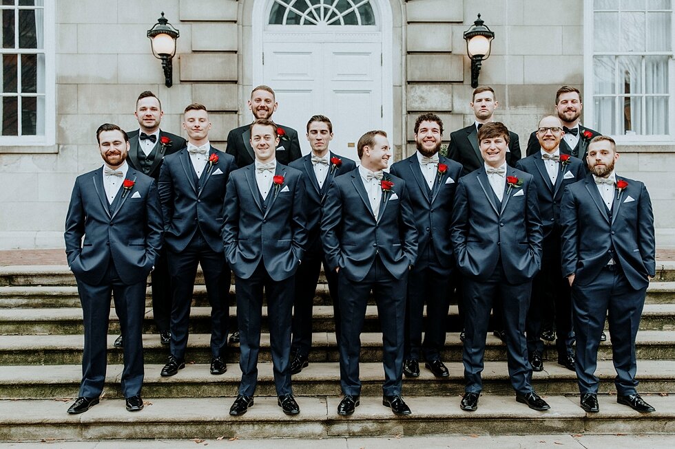  Groomsmen inspiration for such a group of handsome supportive men they were. Brisk February winter wedding Pendennis Club Louisville, Kentucky southern wedding bride and groom carefree wedding breathtaking national register of historic places #winte