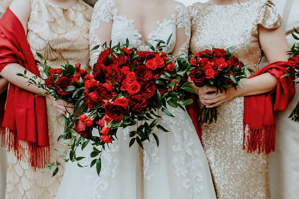 The golden undertones were complemented by the bright red splashes of color from the bridal bouquet roses. Brisk February winter wedding Pendennis Club Louisville, Kentucky southern wedding bride and groom carefree wedding breathtaking national regi