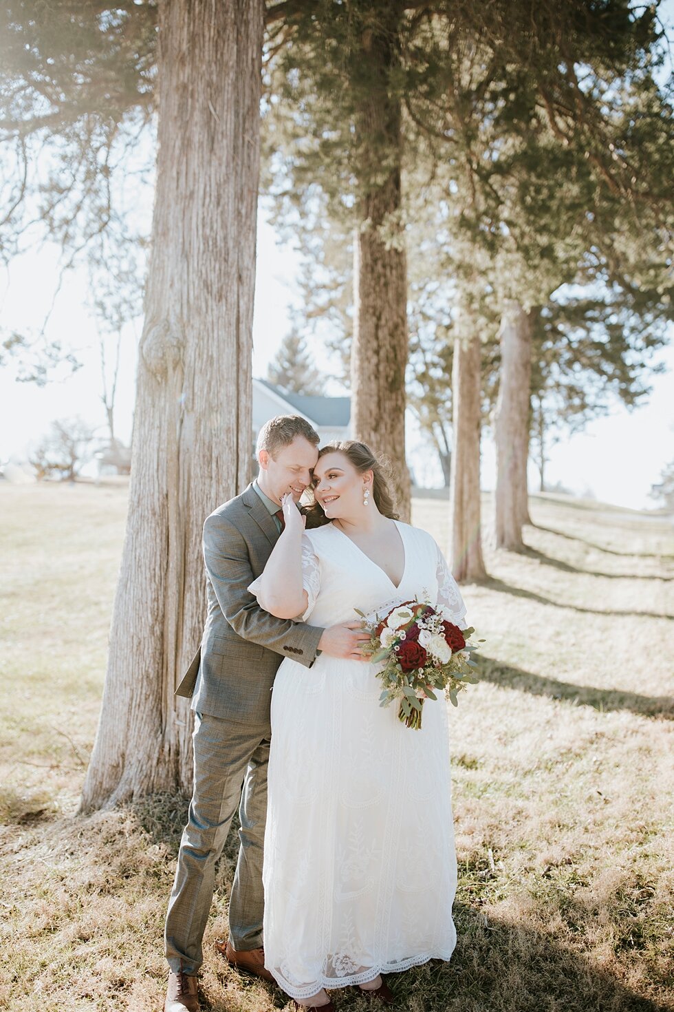  Corydon, Indiana with a very special bride and groom during their pre-ceremony wedding photo shoot that showed their excitement to become husband and wife after months of planning. Southern wedding Indiana intimate wedding small ceremony microceremo