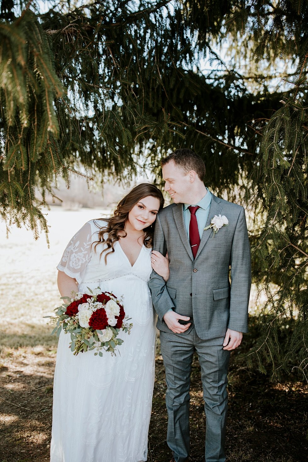  Wedding formals during a pre-wedding photo shoot with just the southern bride and groom  before the micro wedding begins. Southern wedding Indiana intimate wedding small ceremony microceremony corydon indiana professional photographer #winterwedding