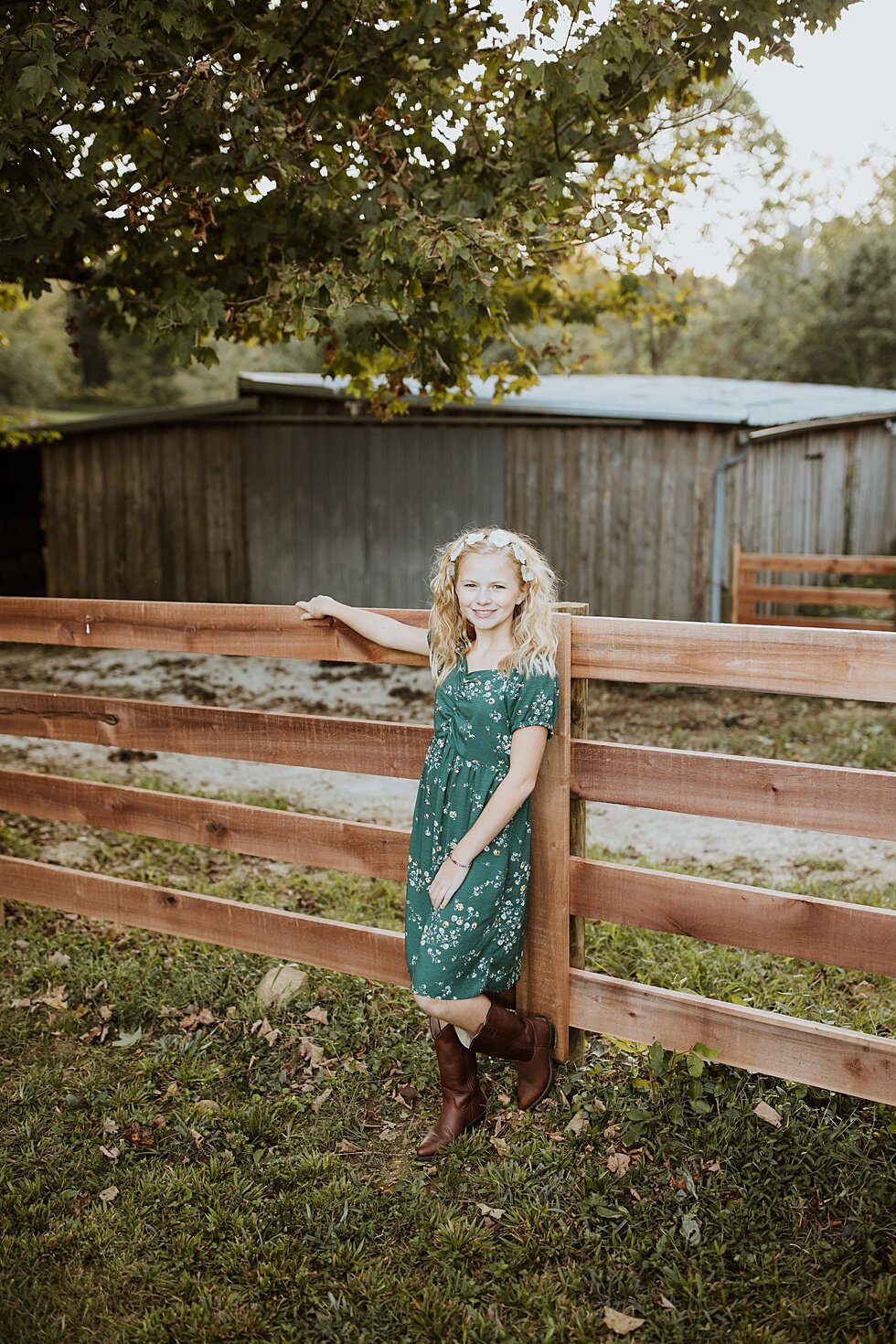  Stunning daughter posing against the horse fence in her quaint Midwest ranch. Fall Louisville Kentucky photographer mother daughter photography session portraits loving relationship western girls country roots #motherdaughter #bondingphotography #fa