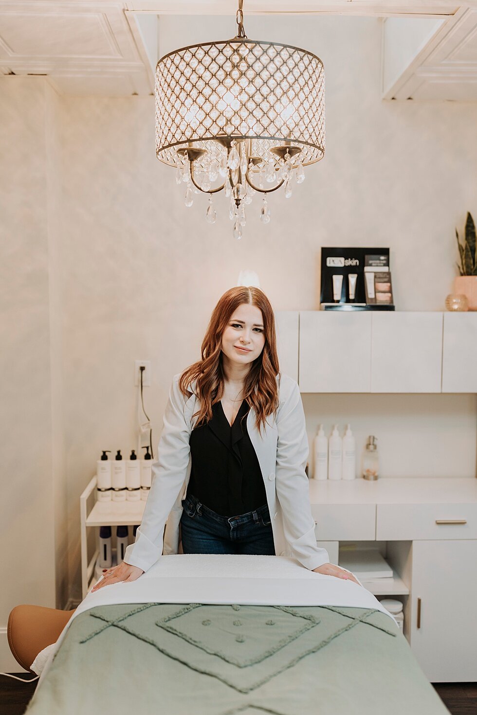  Relax and find what treatment is right for you at Skincare Boutique, Skintuition in Louisville, Kentucky. clean lines modern boutique skincare health branding wellness selfcare gold black spa dermaplaning aesthetician specialty#branding #brandingses