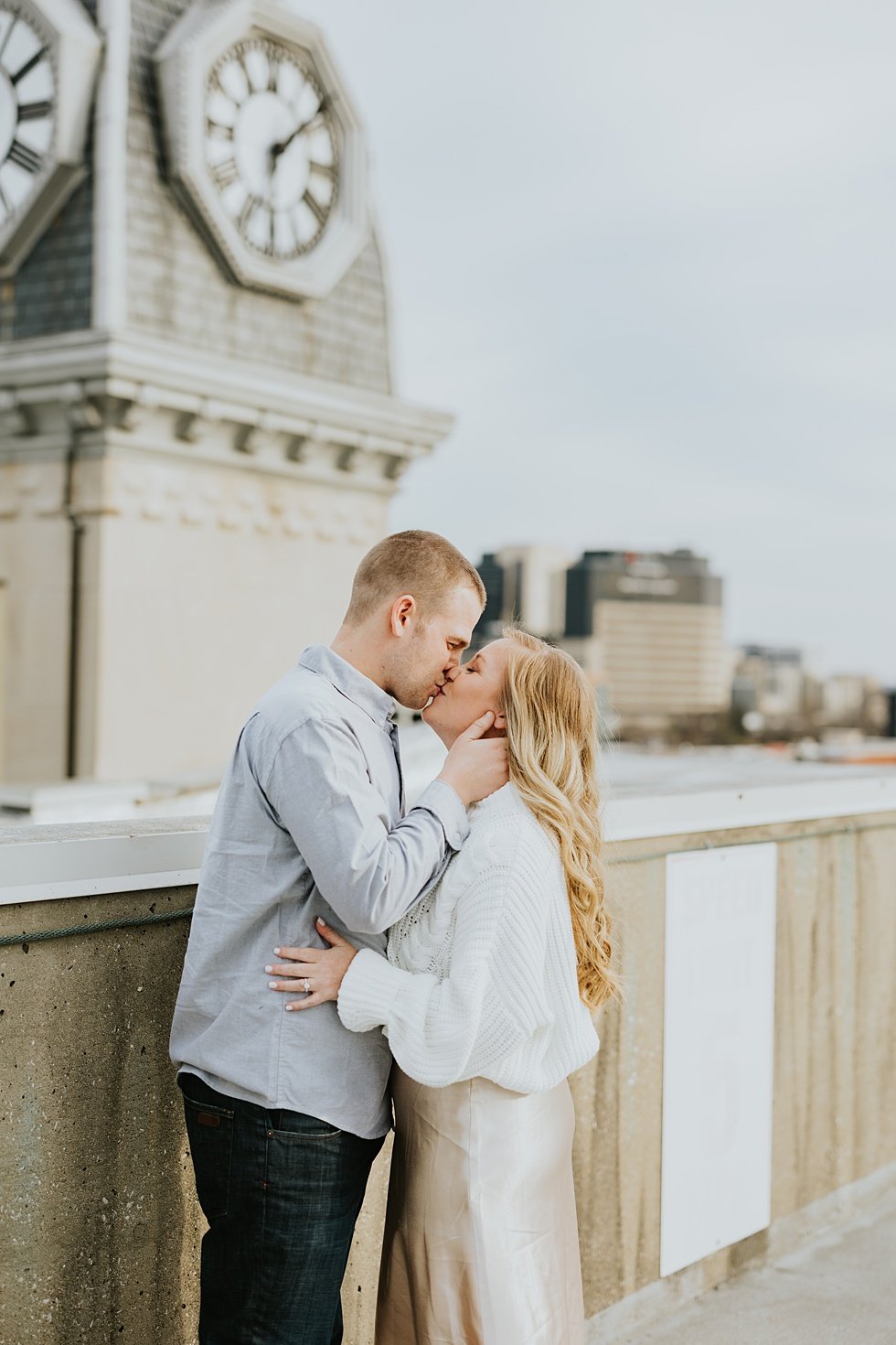  A spring rooftop engagment session in louisville, kentucky 