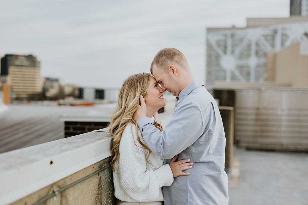  A spring rooftop engagment session in louisville, kentucky 
