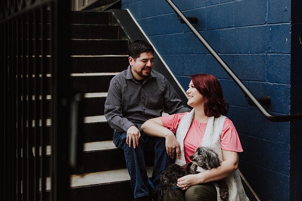  Engagement session at brewery in Nulu Louisville, Kentucky 