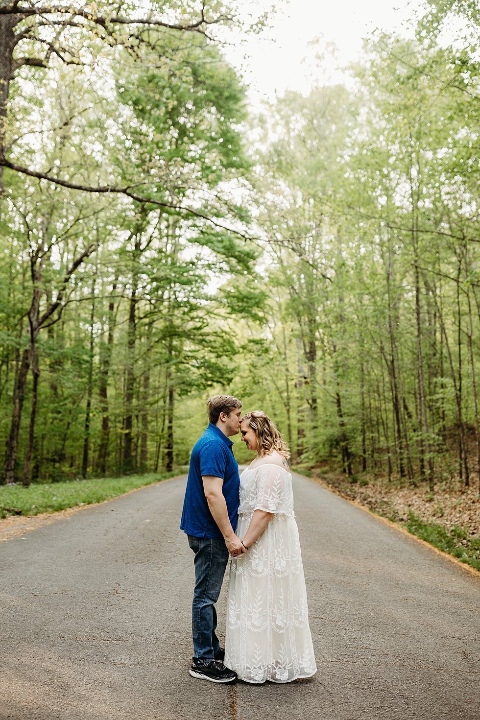  Spring engagement session with dogs at Bernheim Forest 