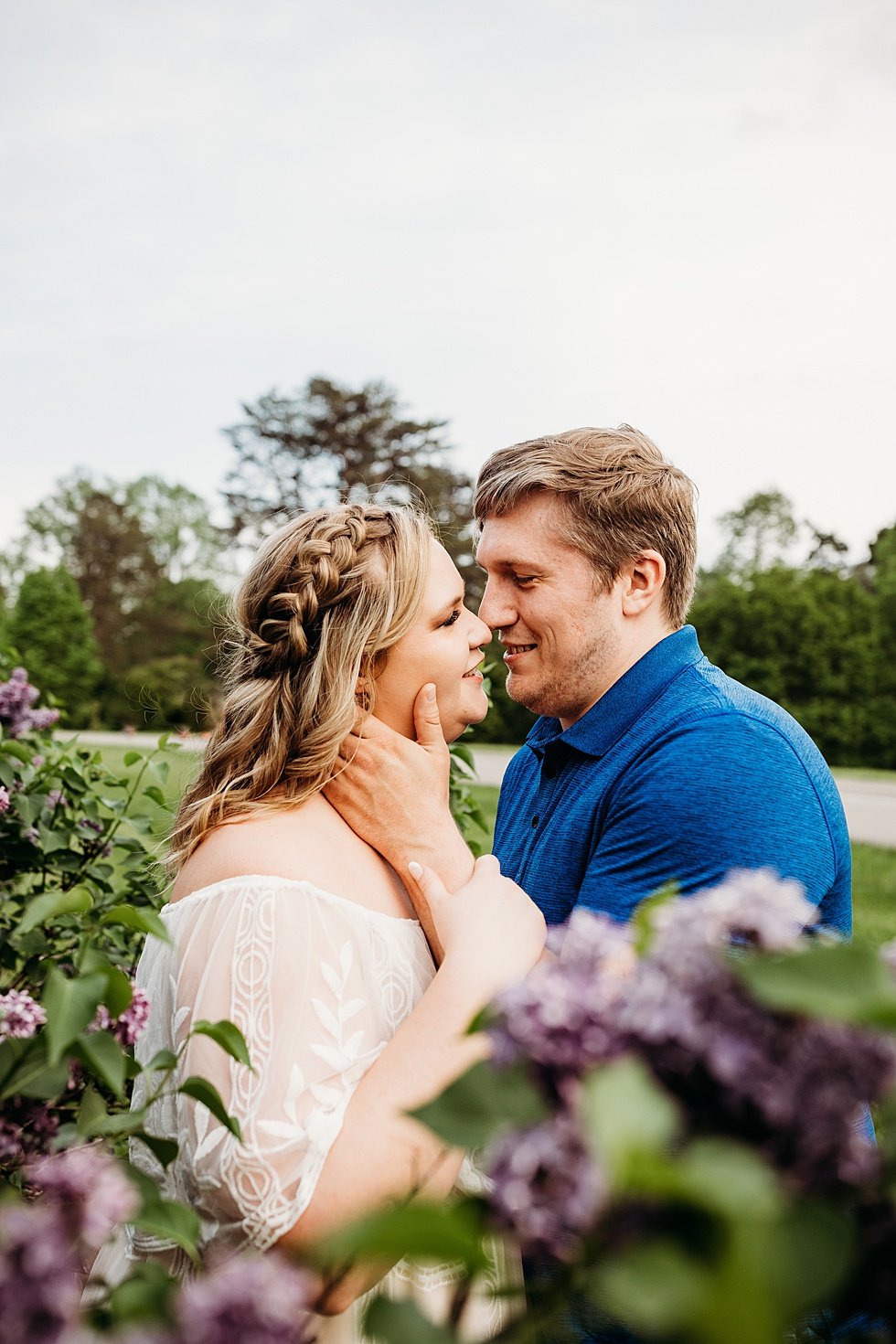  Spring engagement session with dogs at Bernheim Forest 