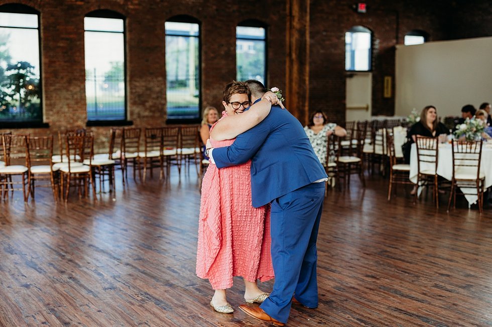  Father daughter amd mother son dance. Spring wedding at The Refinery Jeffersonville, Indiana 