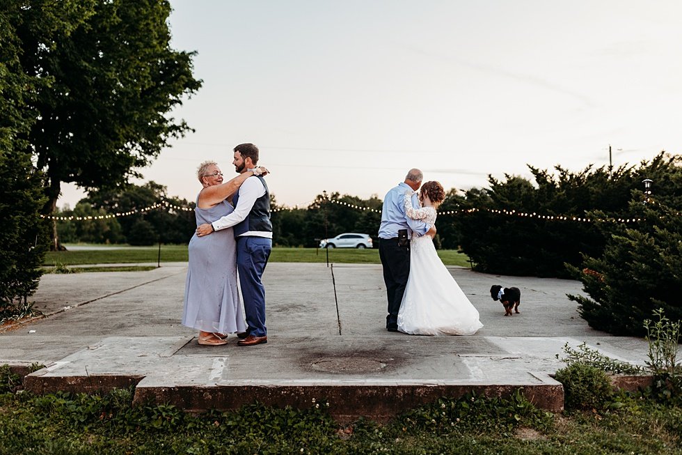  Outdoor summer wedding at Villwock Farms , Edwardsport, IN 