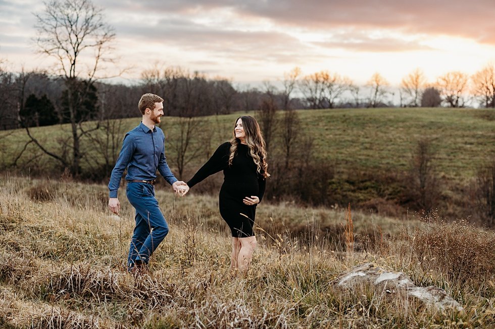  Maternity session at greenhouse and horse farm, Prospect Kentucky 