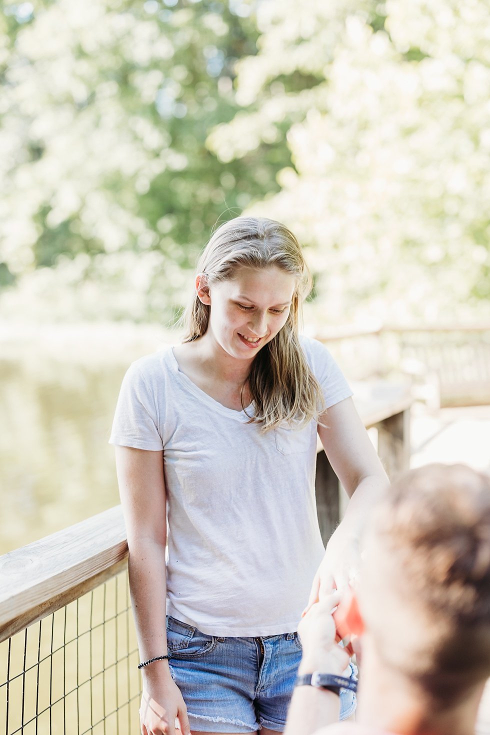  A surprise proposal and engagement session at Bernheim forest. 