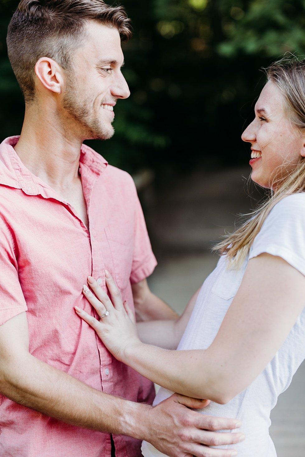  A surprise proposal and engagement session at Bernheim forest. 