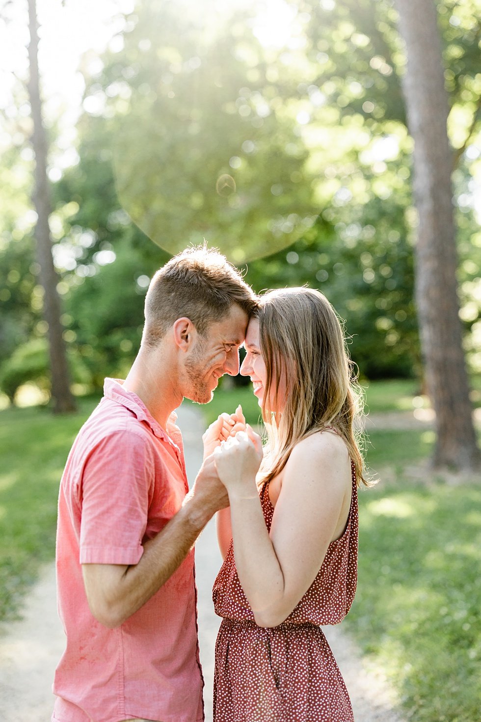  A surprise proposal and engagement session at Bernheim forest. 