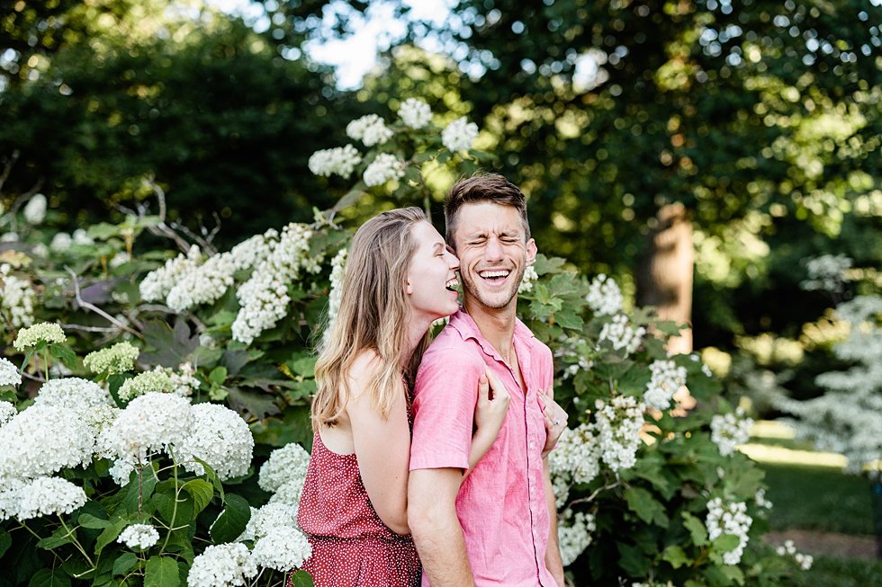  A surprise proposal and engagement session at Bernheim forest. 