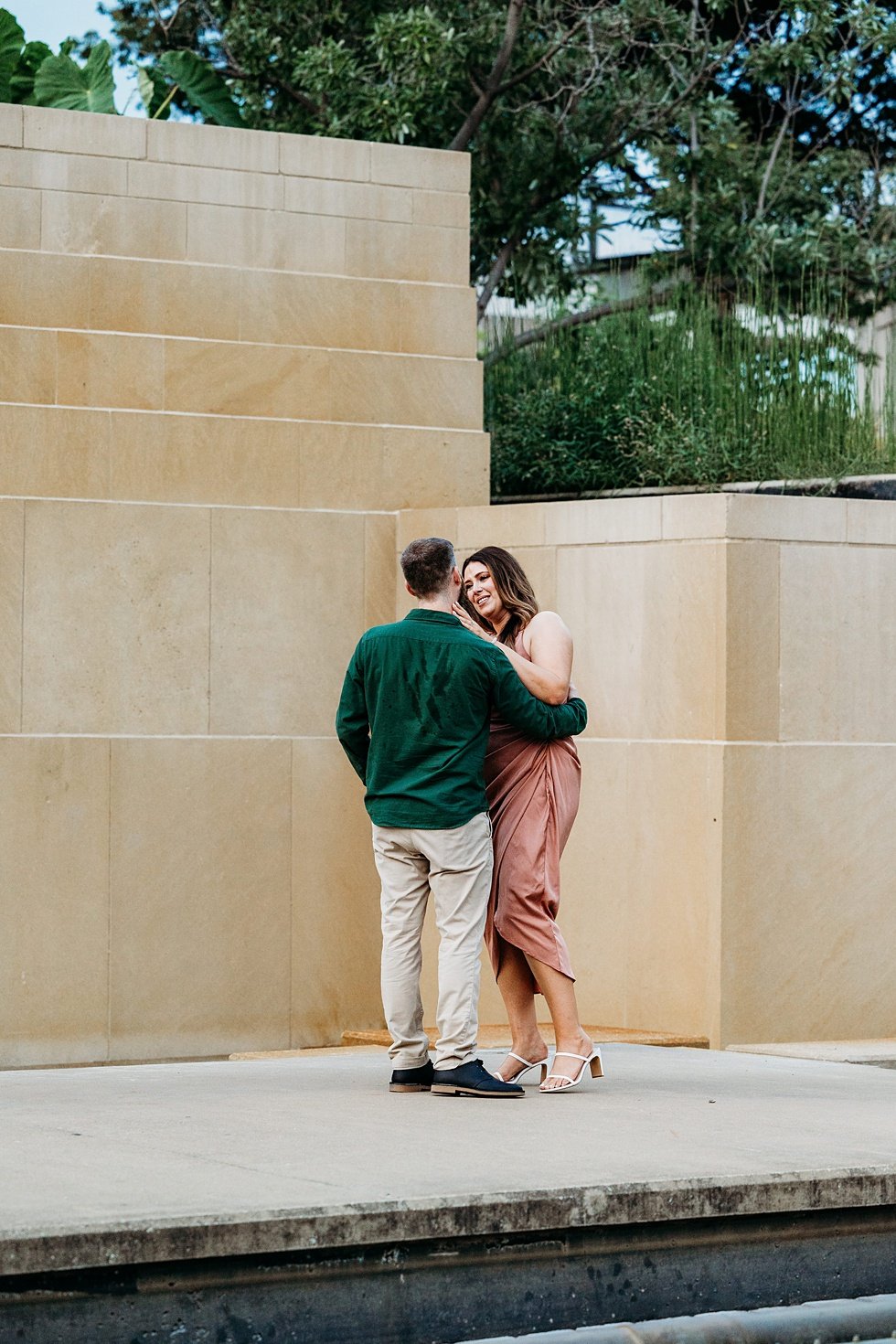  A surprise proposal and engagement session on the  Belvedere Louisville, Kentucky. 