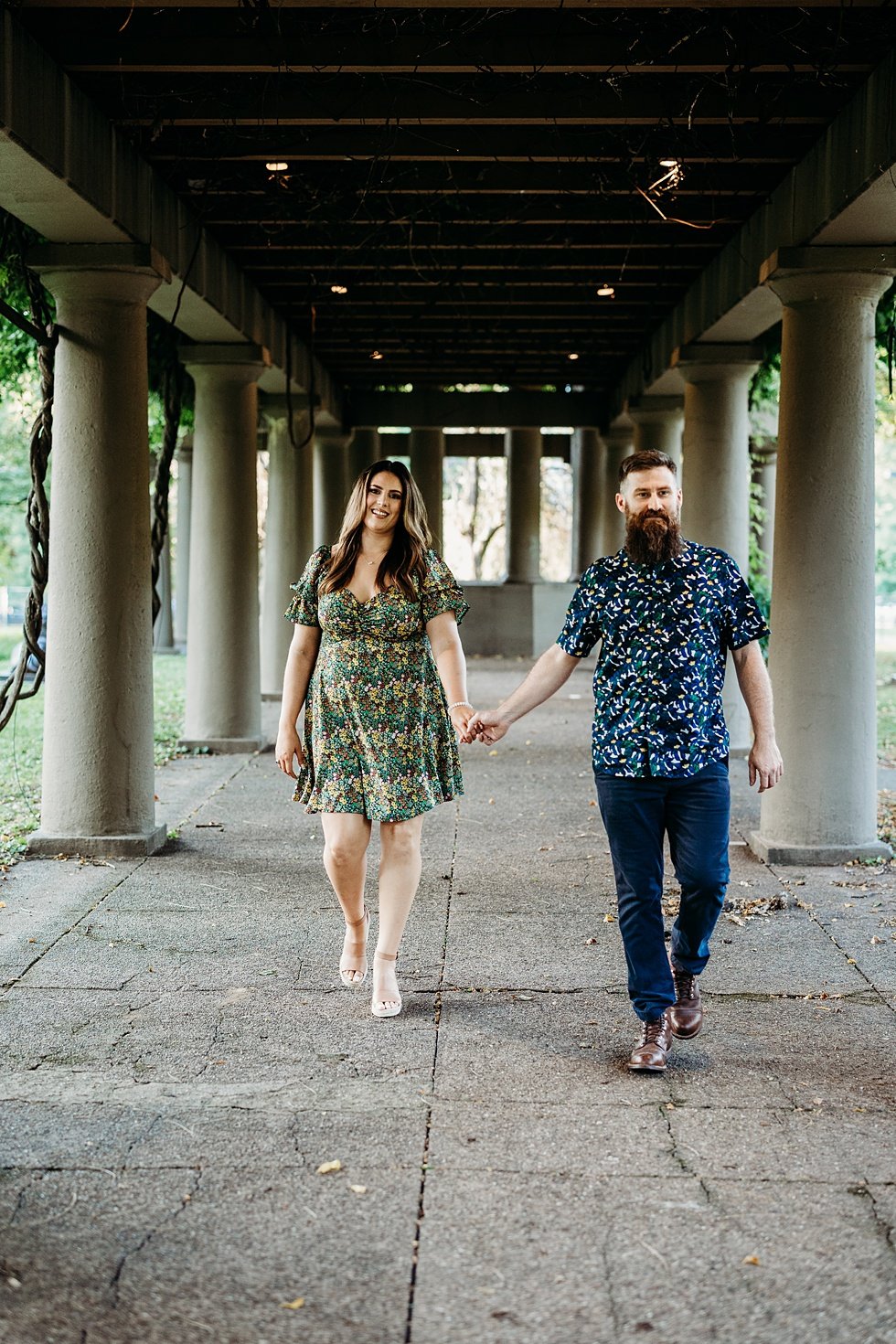  Picnic session in central park  followed by a surprise proposal and engagement session on the  Belvedere Louisville, Kentucky. 