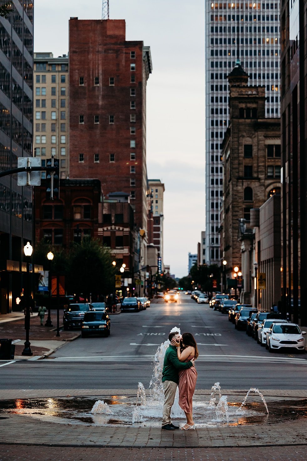 A surprise proposal and engagement session on the  Belvedere Louisville, Kentucky. 