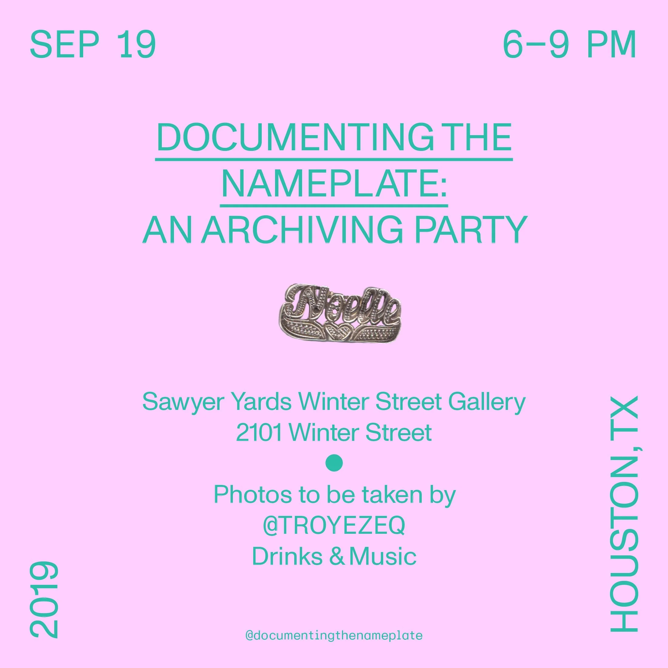 Documenting the Nameplate - 9/19/19