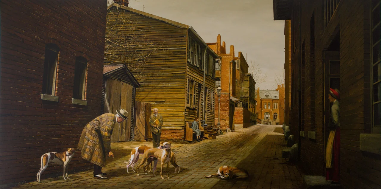 Callejón con perros