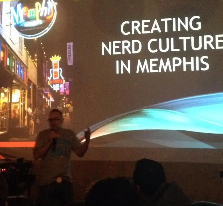 Shannon repping the Nerd901 tee shirt.