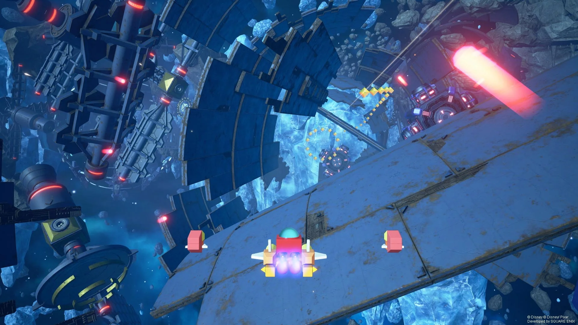 Gummi Ship headed to a magical world!