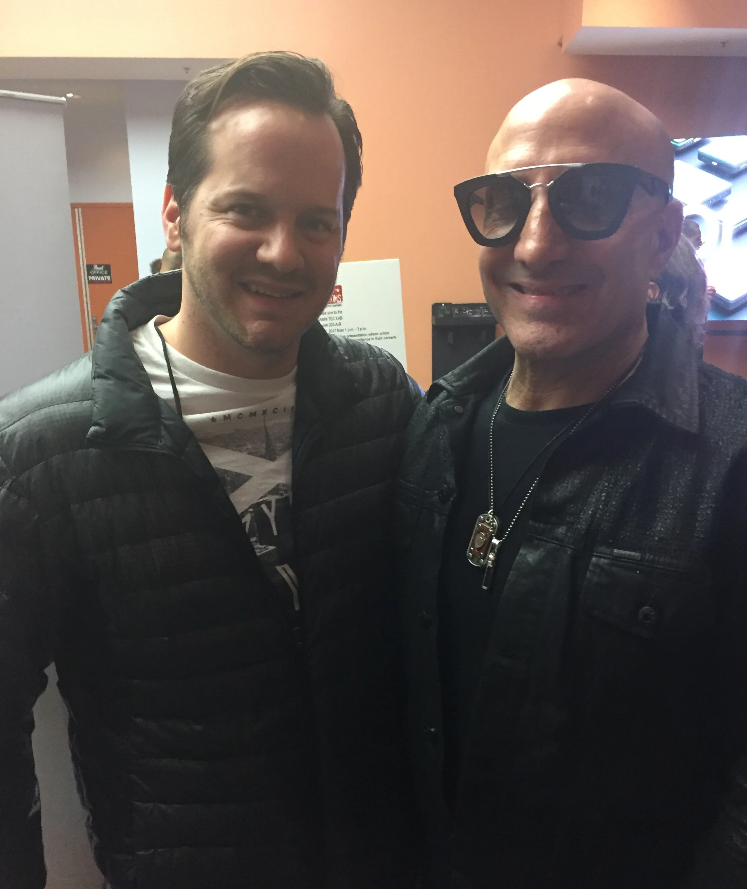 Me with the great Kenny Aronoff. Such an incredible musician.