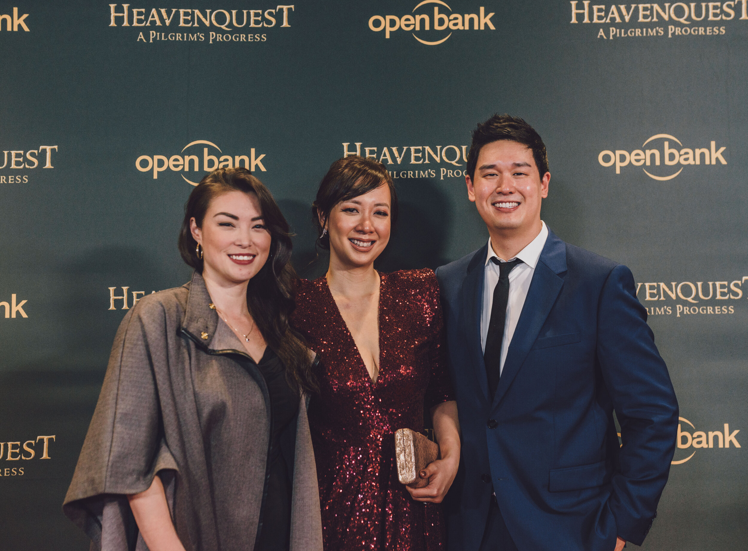   From left to right: Jessica (Event Coordinator), Rachel Tan, and Dan Mark of King Street Pictures  