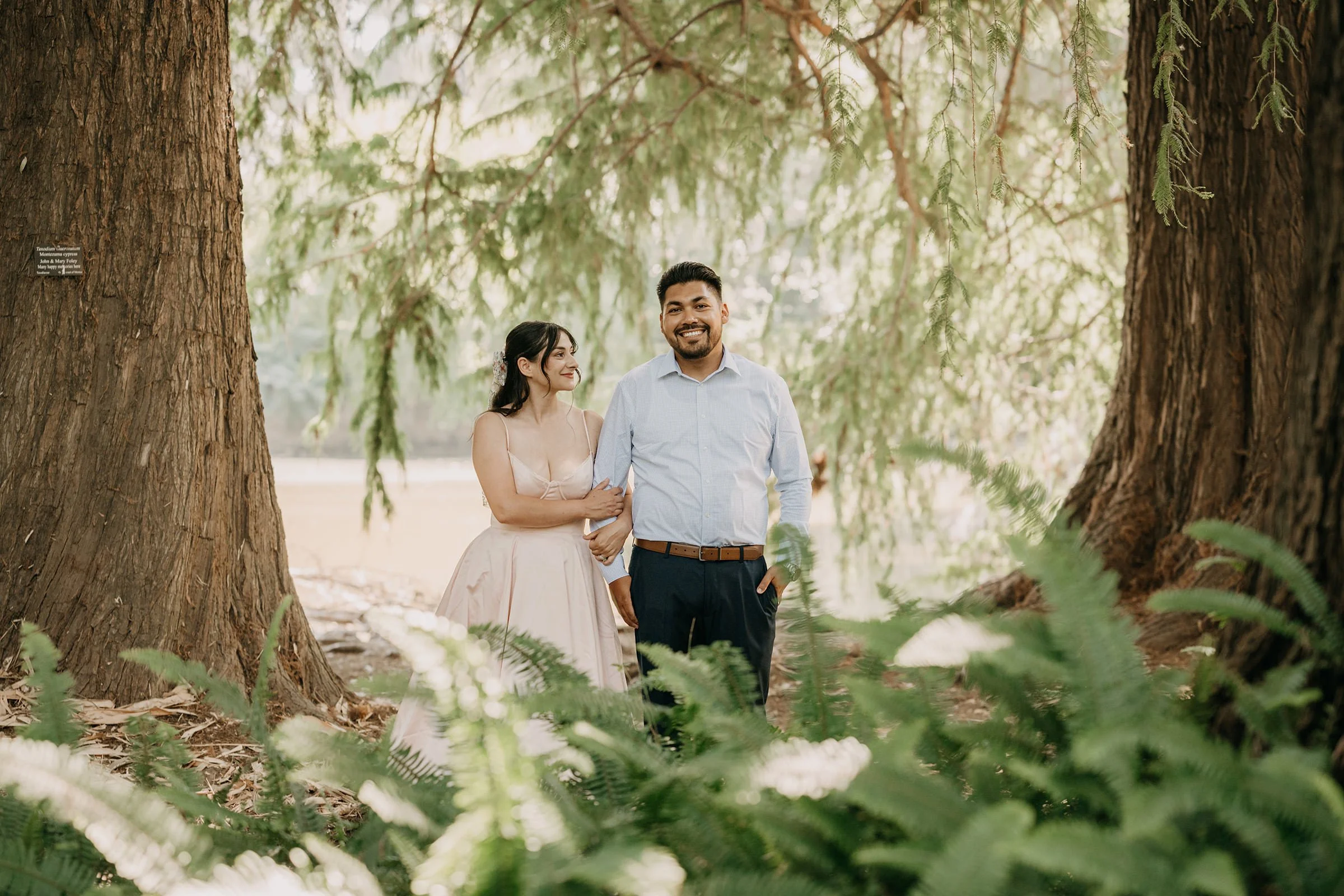 Engagement session at Los Angeles Arboretum in Arcadia California